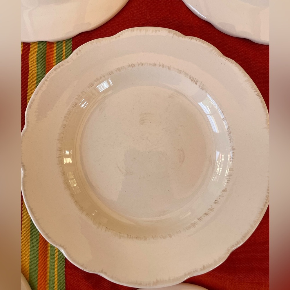 COPY - Ballard Designs Primvere cream 8” salad plates set of 4